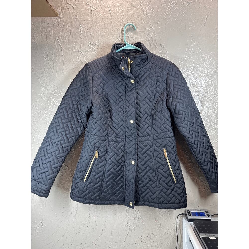 Big Chill Women's Black Faux Quilt Insulated Jacket Coat‎ Size Small